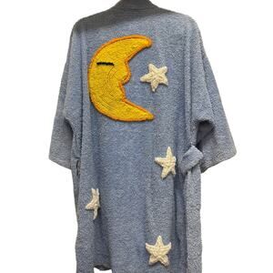 Vintage 90s Canyon Group “Moon & Stars” Chenille Robe Size: M/L